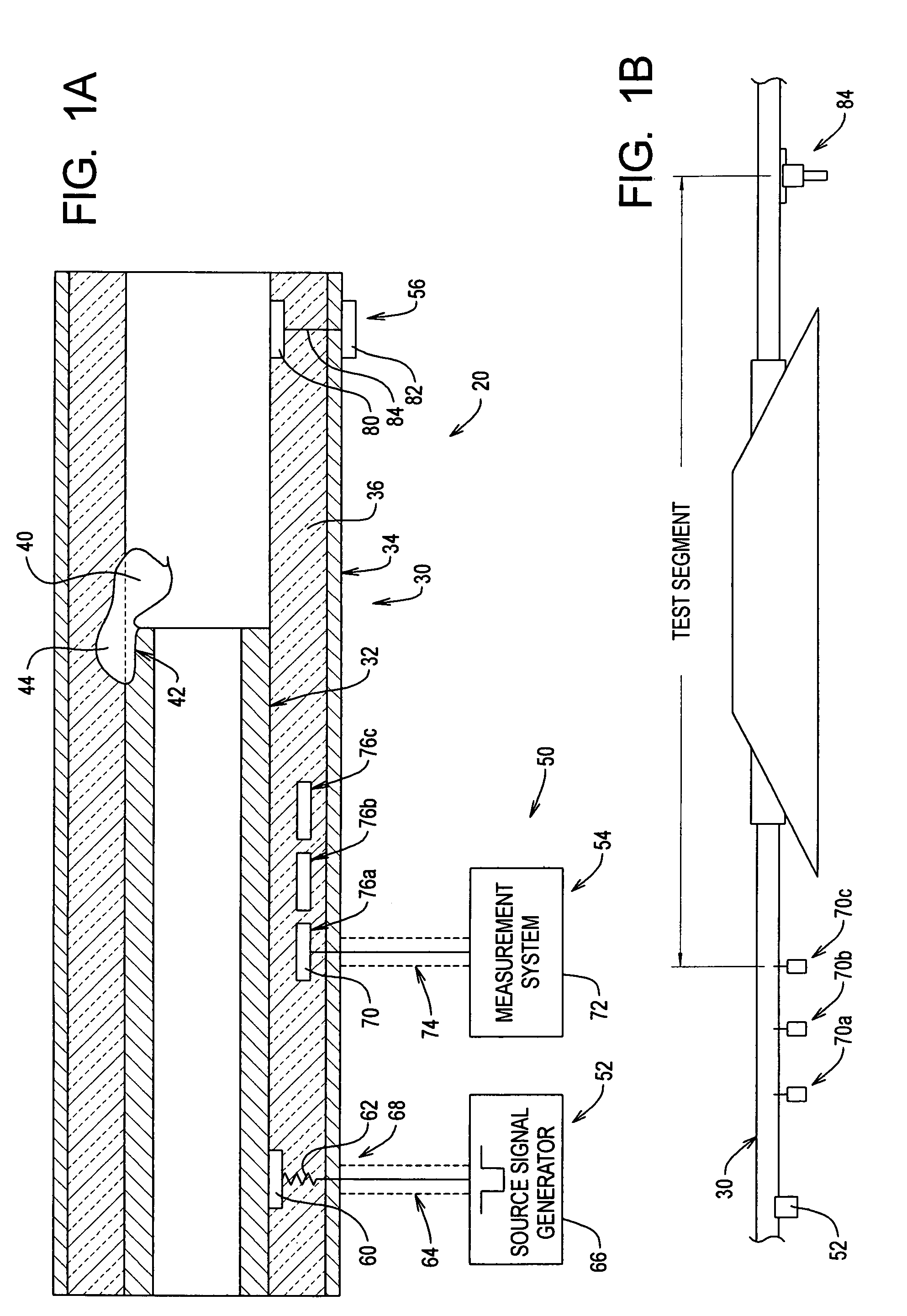 Systems and methods for testing conductive members employing electromagnetic back scattering