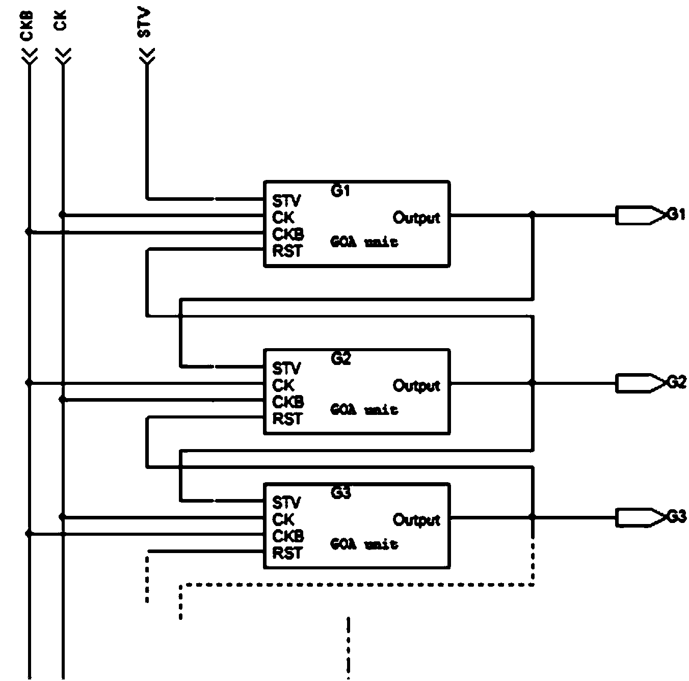 Gate drive circuit, array substrate, display device and driving method