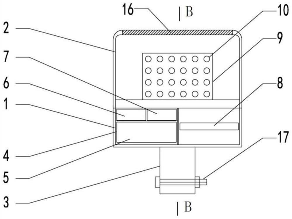 Intelligent positioning type road construction warning lamp