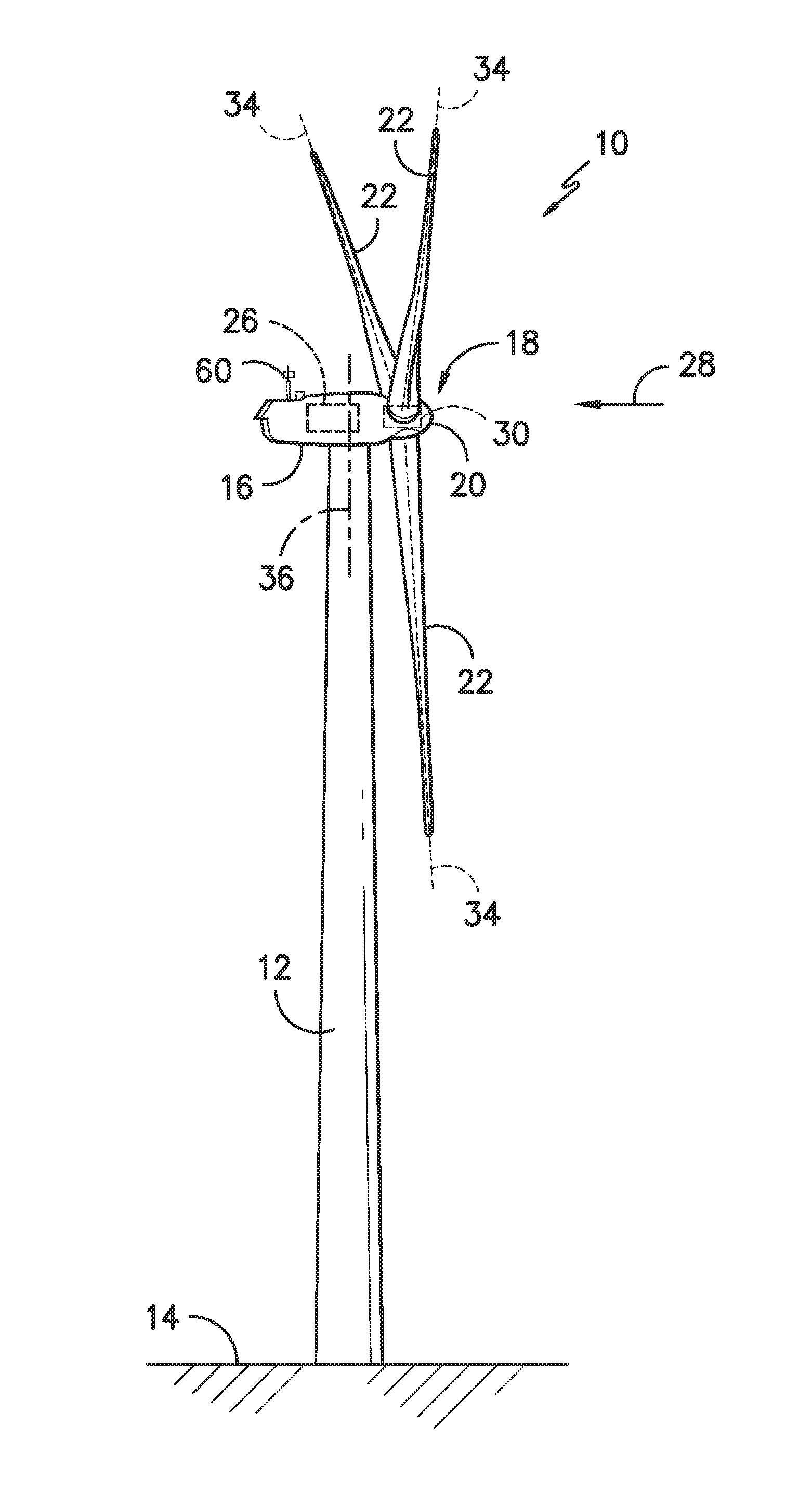 Wind turbines and methods for controlling wind turbine loading