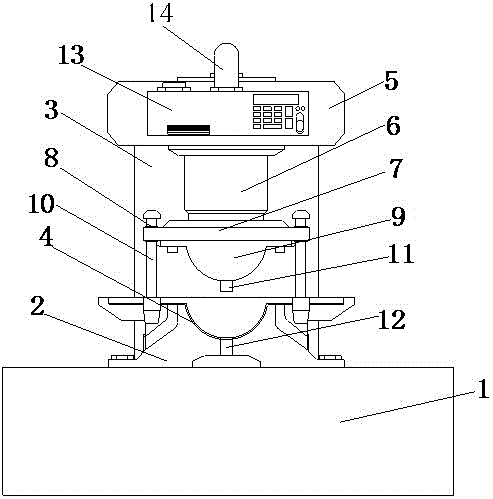 Press forming device for clamp rings of pipe clamps