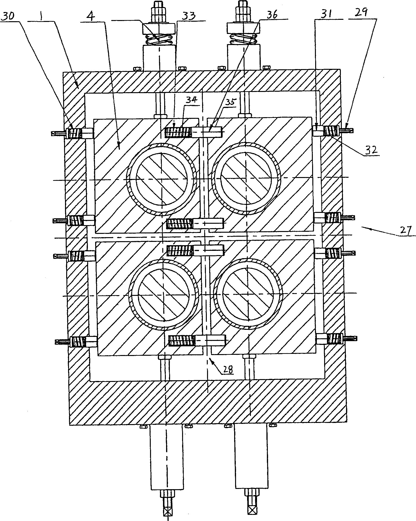 Roller changer for multiple roller rolling mill