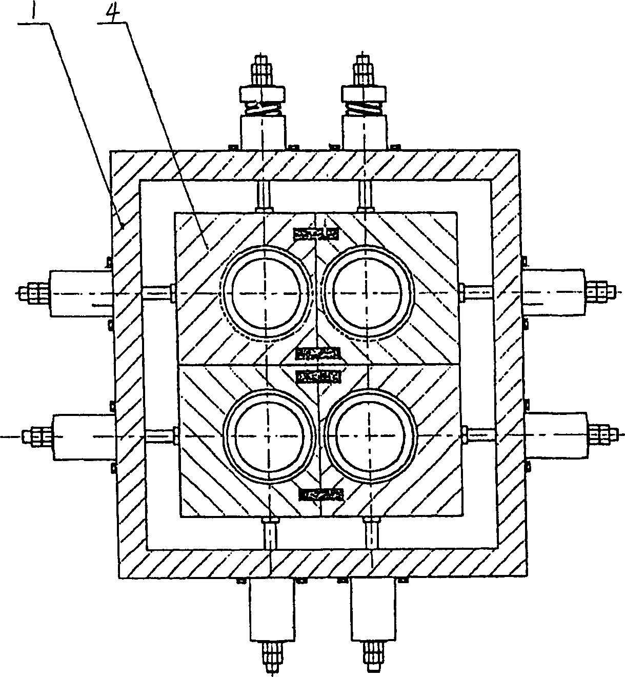 Roller changer for multiple roller rolling mill