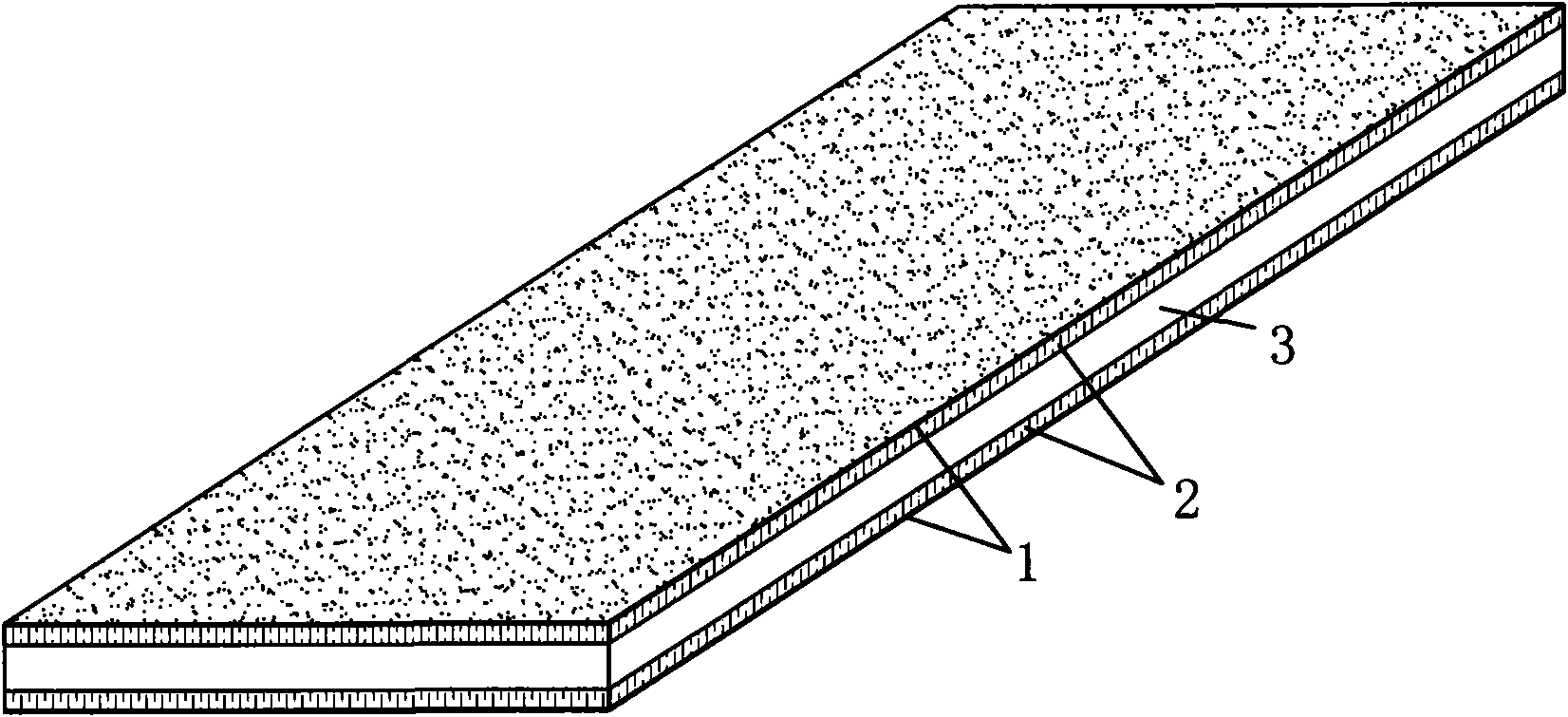 Plywood for panel of as-cast-finish concrete building template