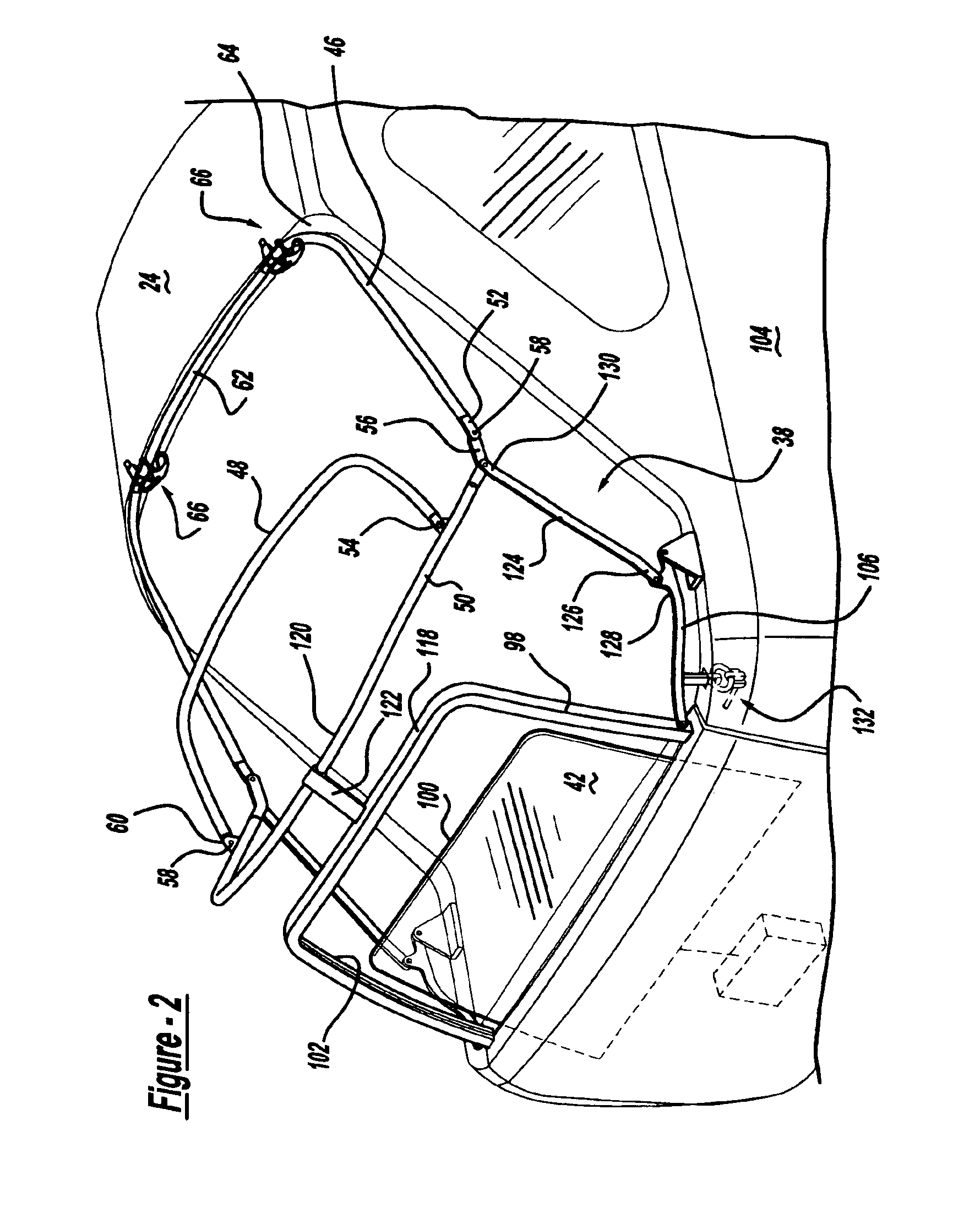 Automotive vehicle roof system having a detachable convertible roof