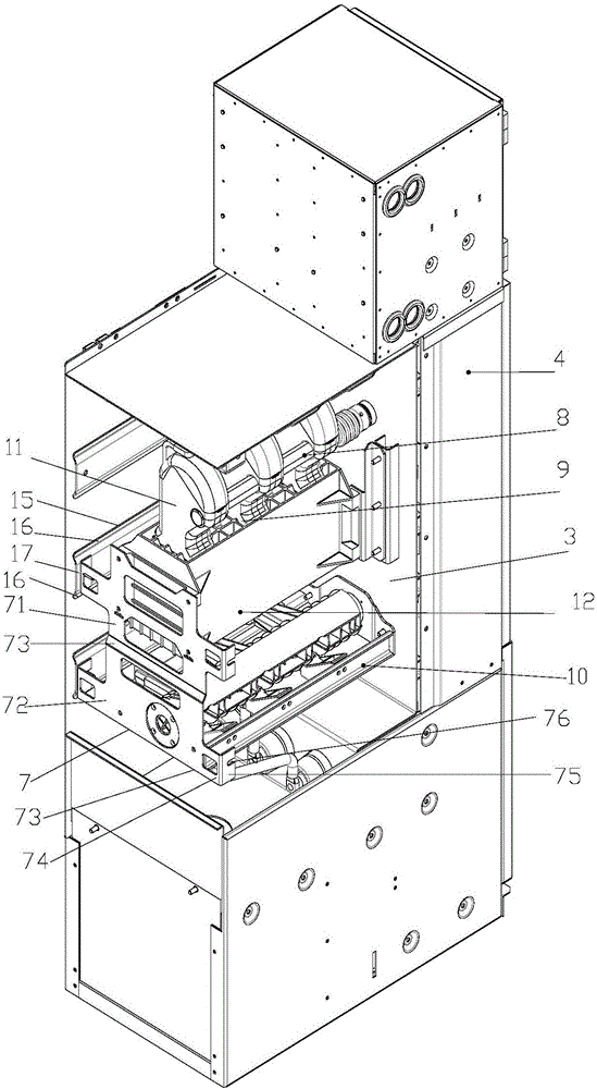 Modular environment-friendly gas-insulated ring network cabinet