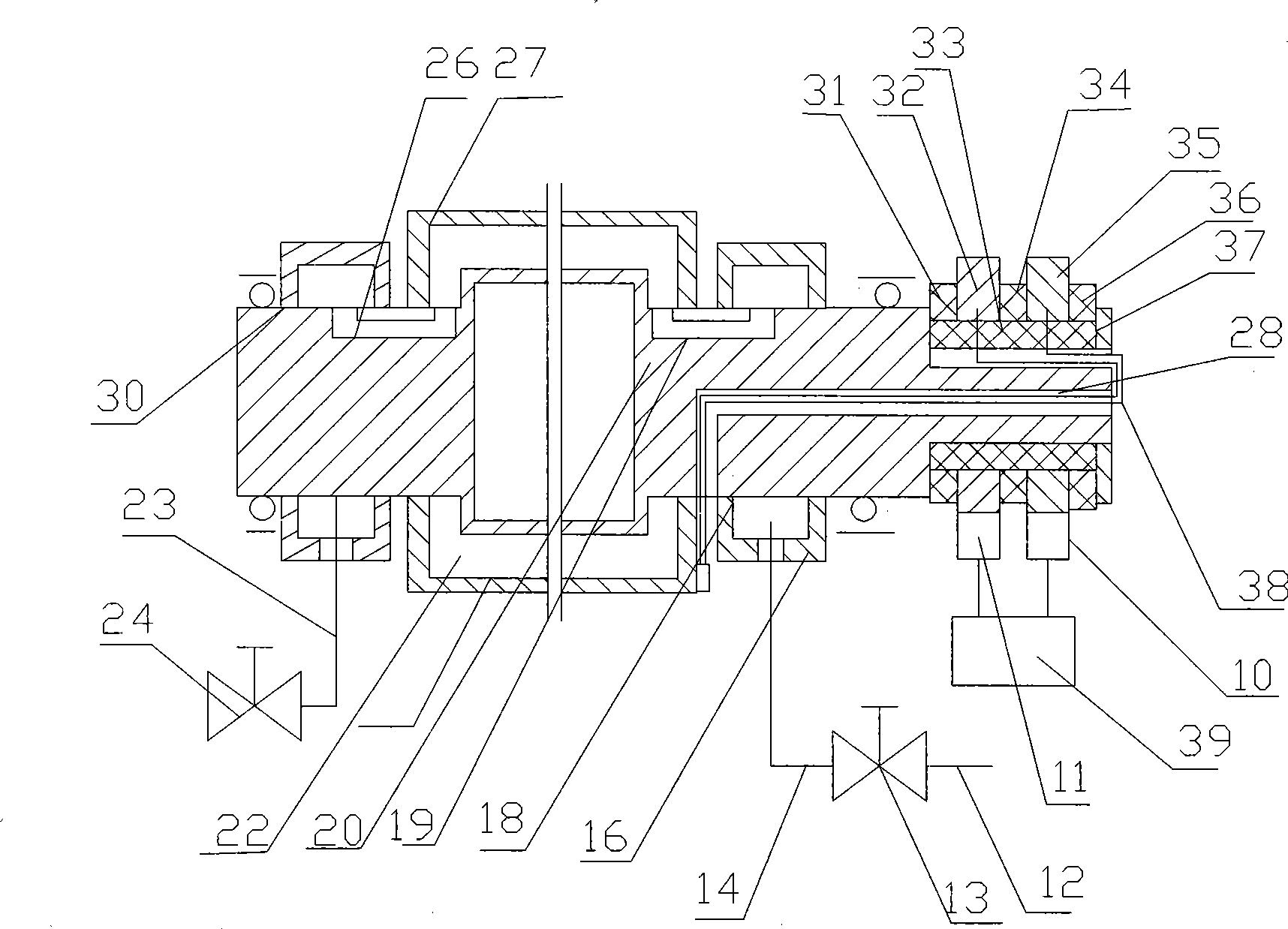 Steam heating device for cloth roller of beam dyeing machine