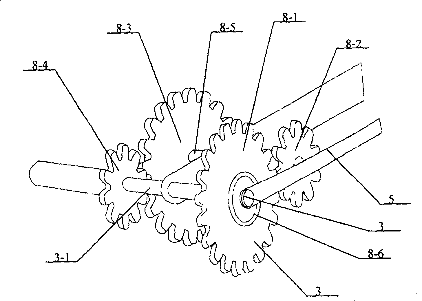 Chainless bicycle with backward central axis