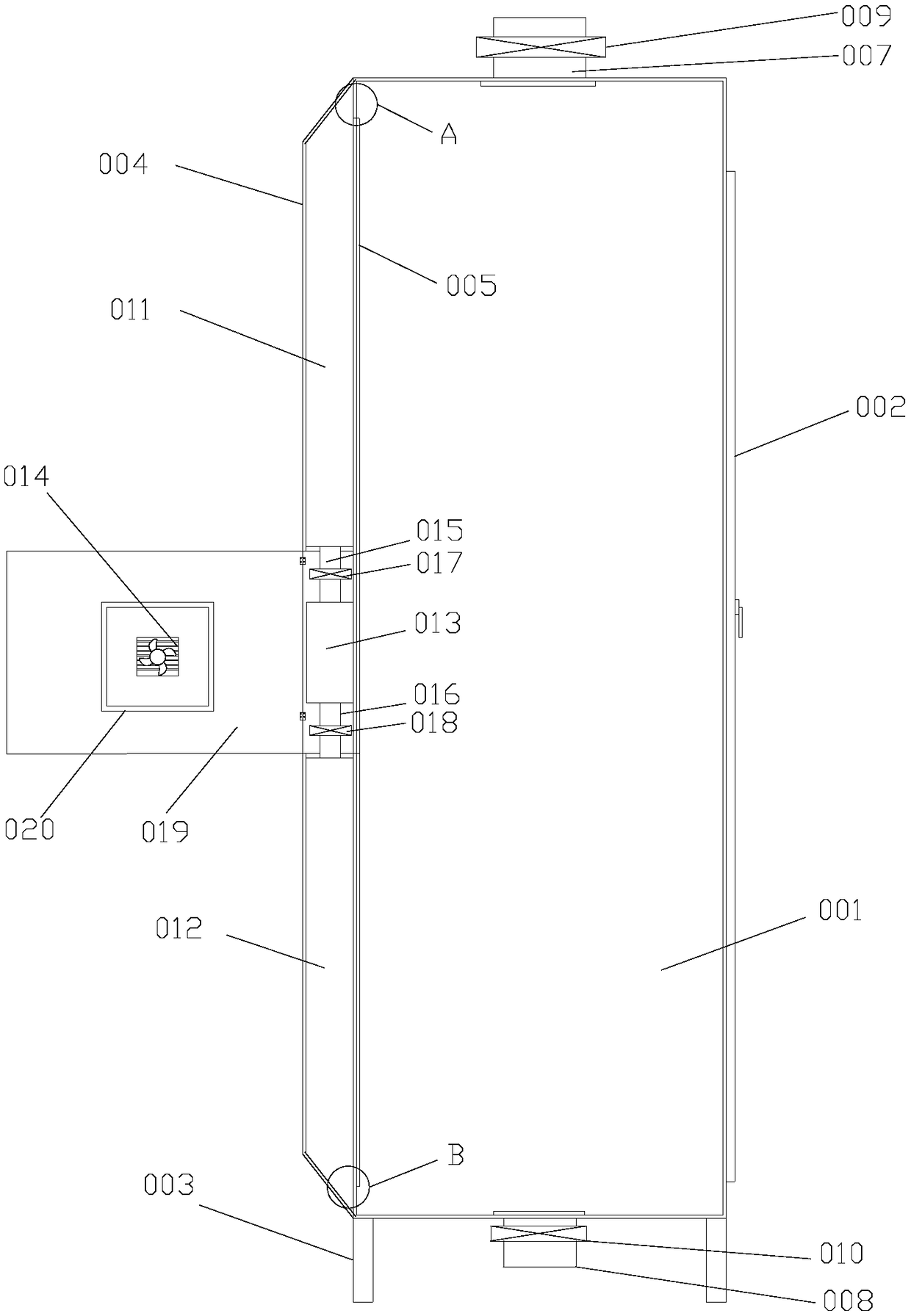 A control method for a cooling system of an electrical cabinet