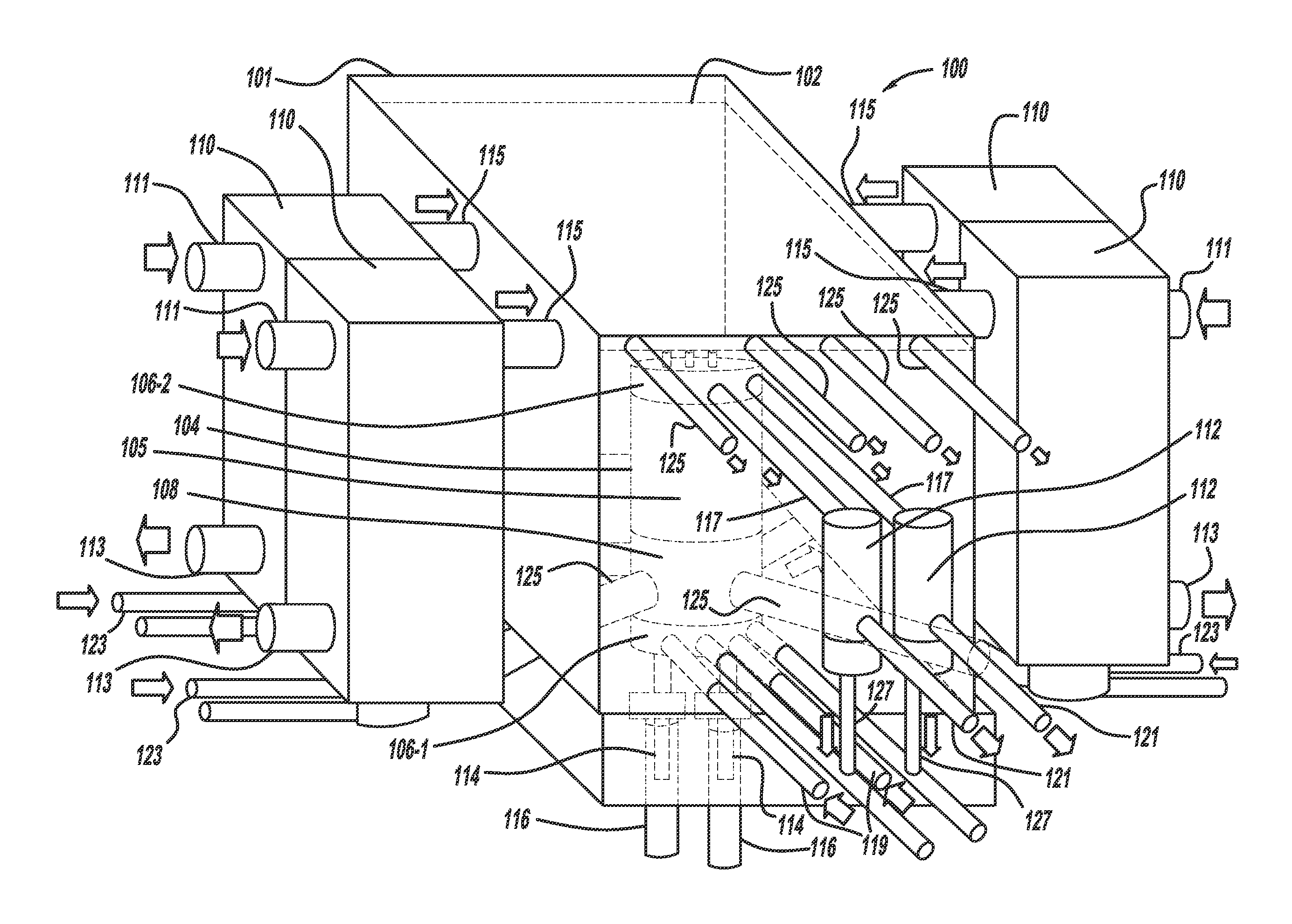 Two-fluid molten-salt reactor