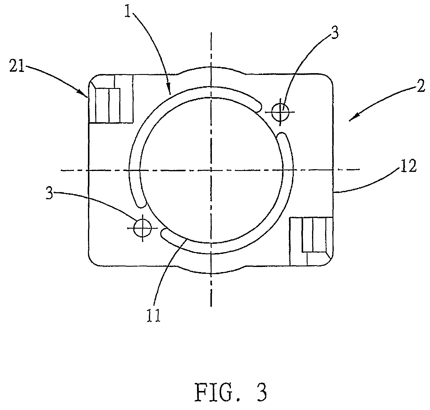 Integrated structure for optical refractor