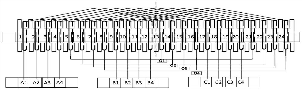 A linear phase-shifting transformer with ring winding, its control method and its application