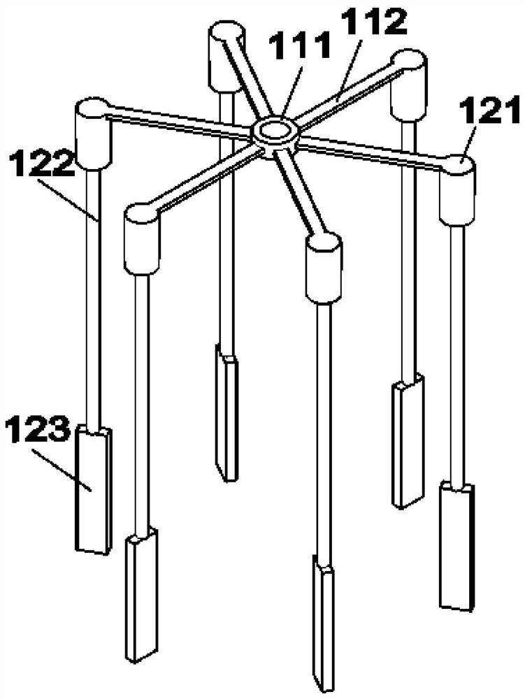 A cement test block water curing device