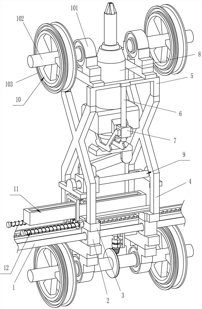 An automatic keel installation equipment for ceiling decoration