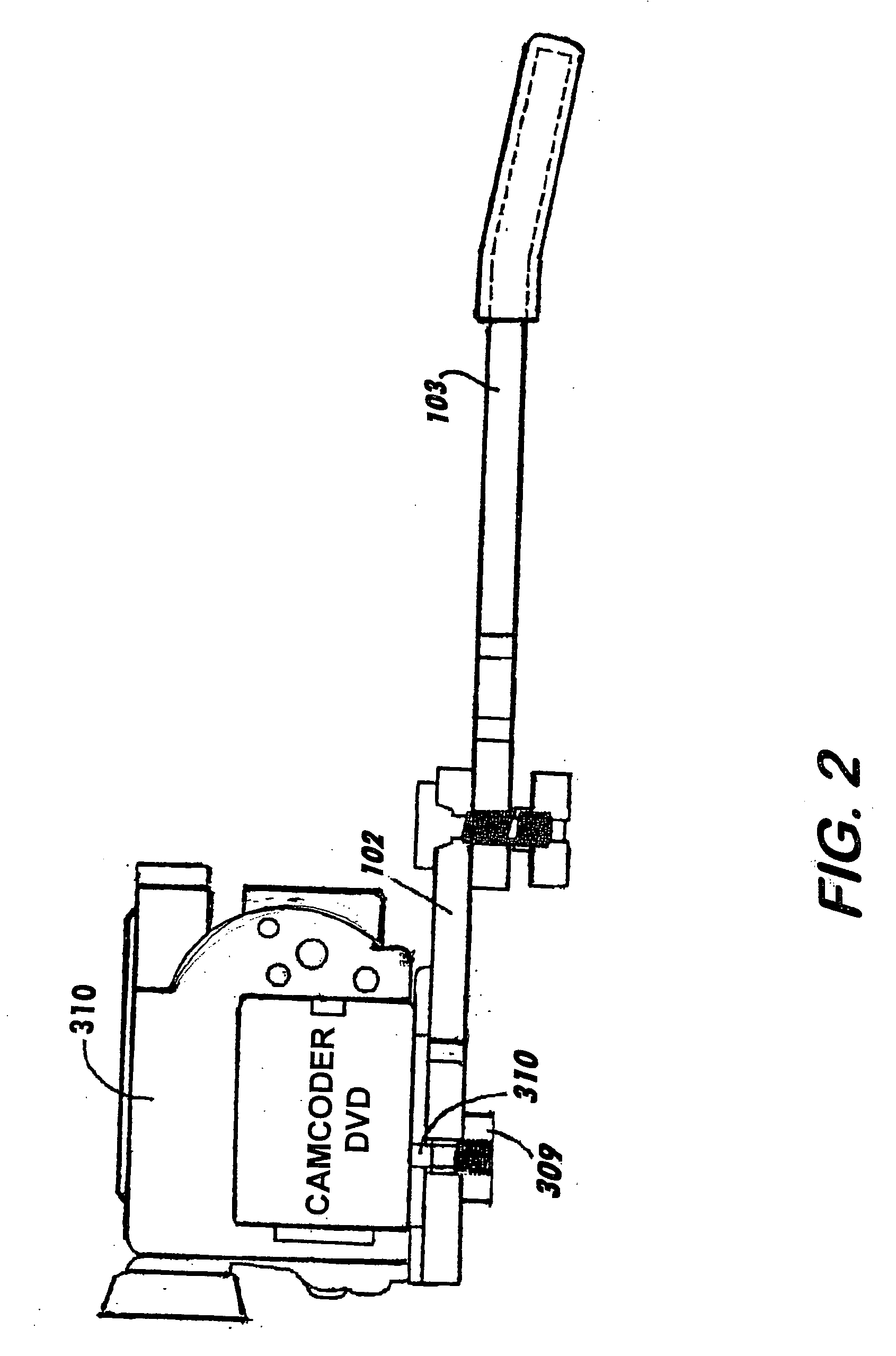 Stabilizer platform for a camcorder