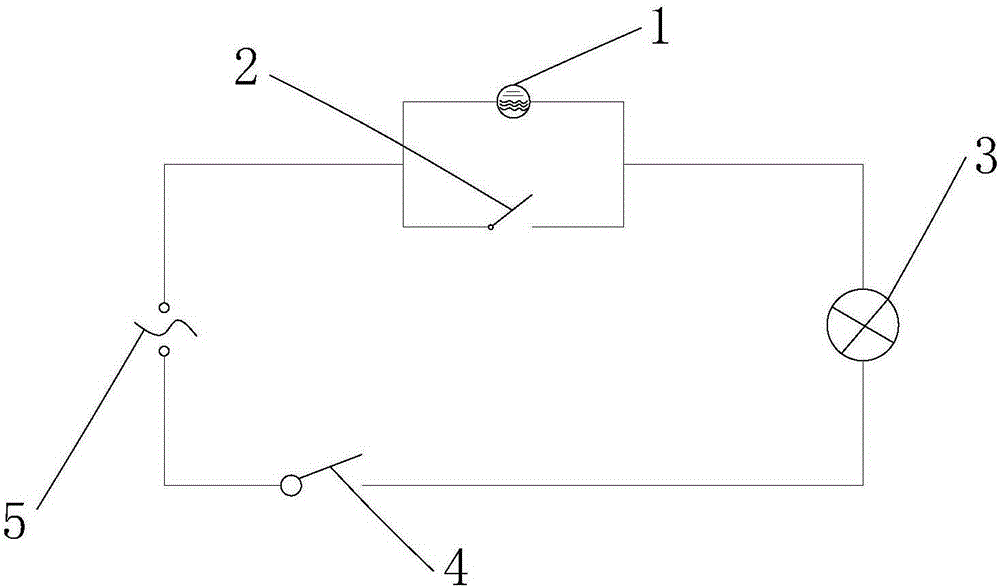 Double-control power saving type sound and light control circuit