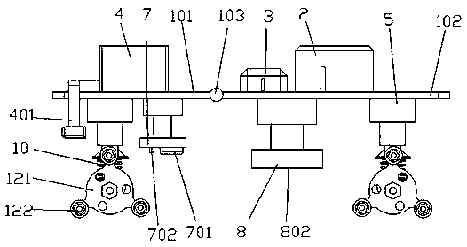 Floor cleaning robot capable of climbing stairs