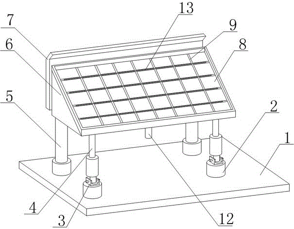 Solar chip capable of being used in low-temperature environment