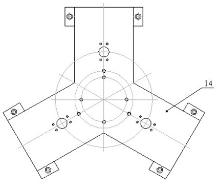 Air cylinder self-resetting type hip joint test machine