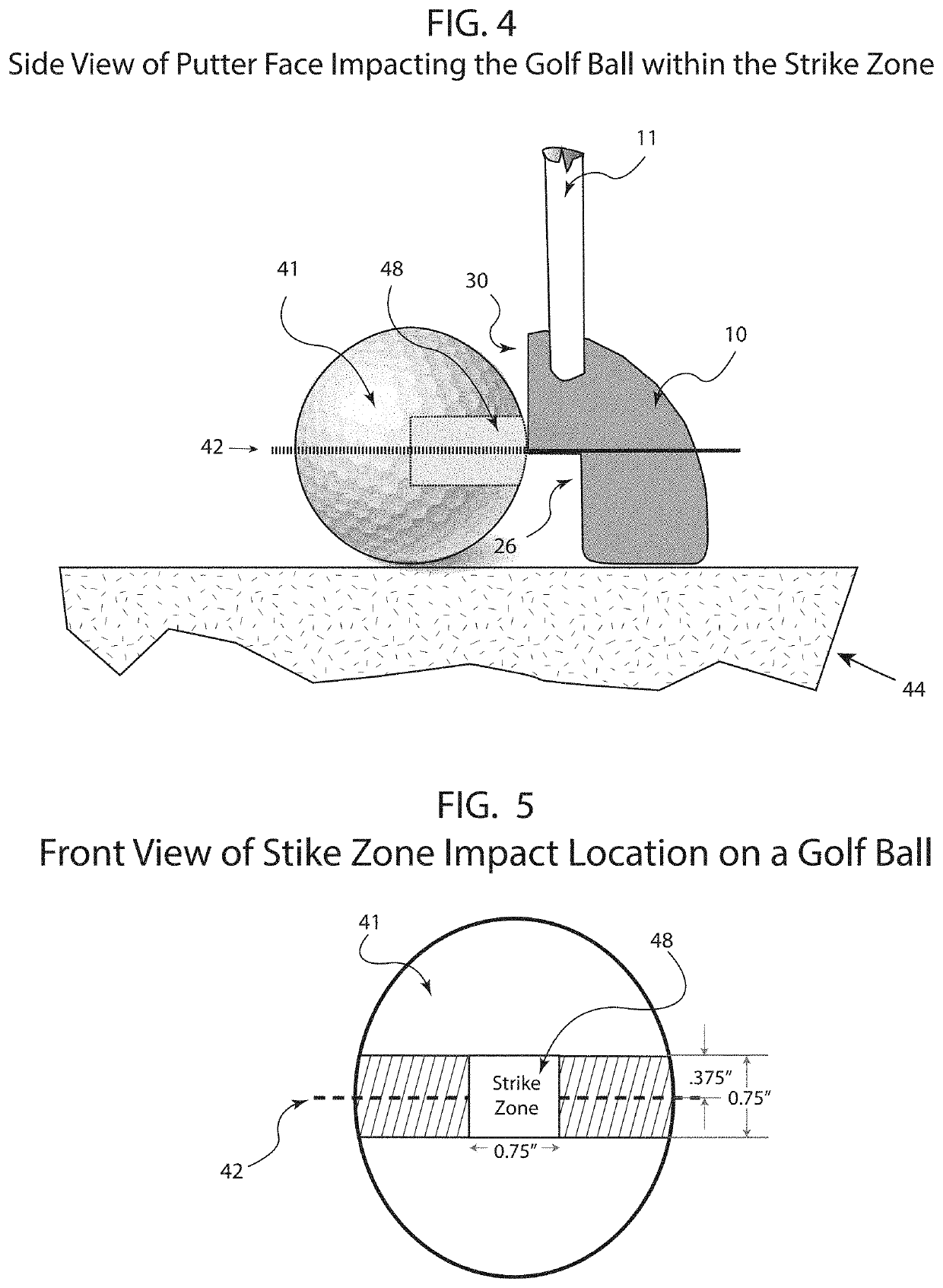 Golf Putter Head for Ensuring Pure Roll