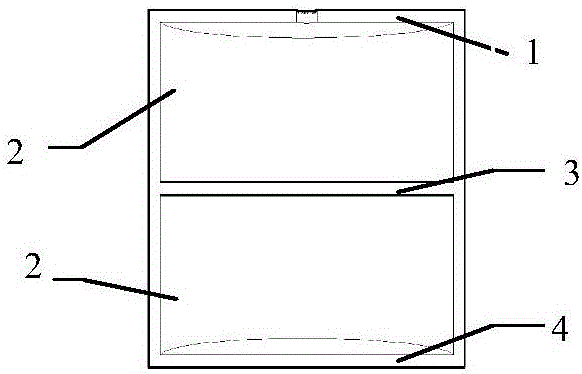 Helmholtz cavity acoustic metamaterial with thin film structure