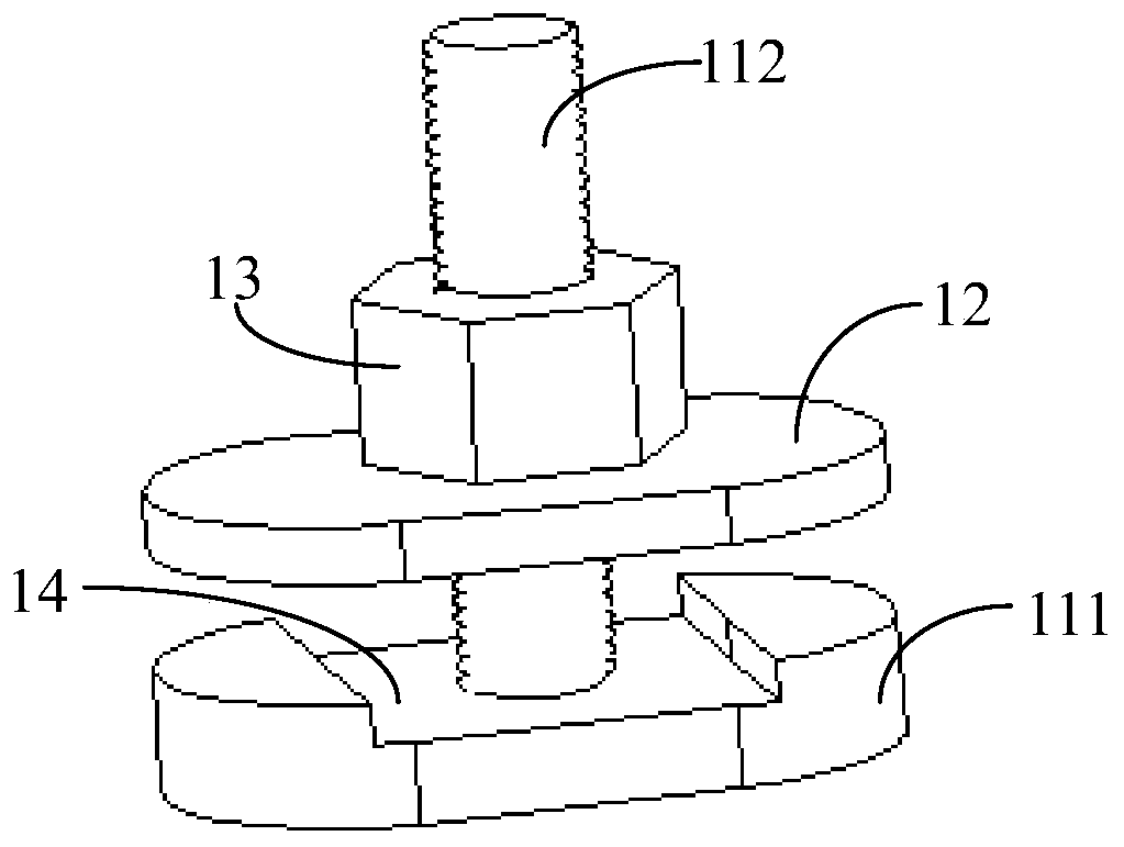 Bolt assembly for installation in narrow space and installing method thereof