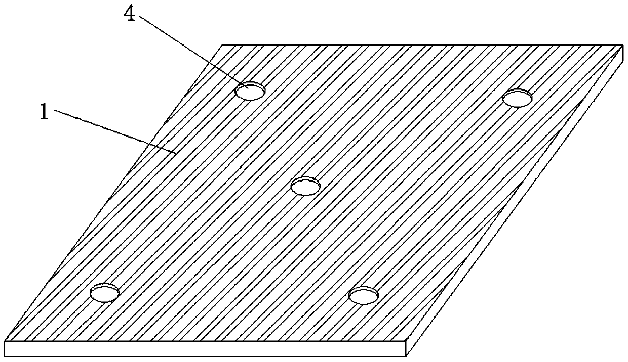 Five-point grabbing and attaching type face brick and attaching and arranging method thereof