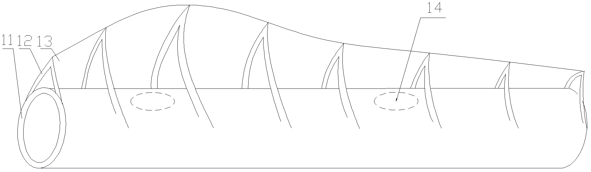 Large wind driven power generator and sectional type blade thereof