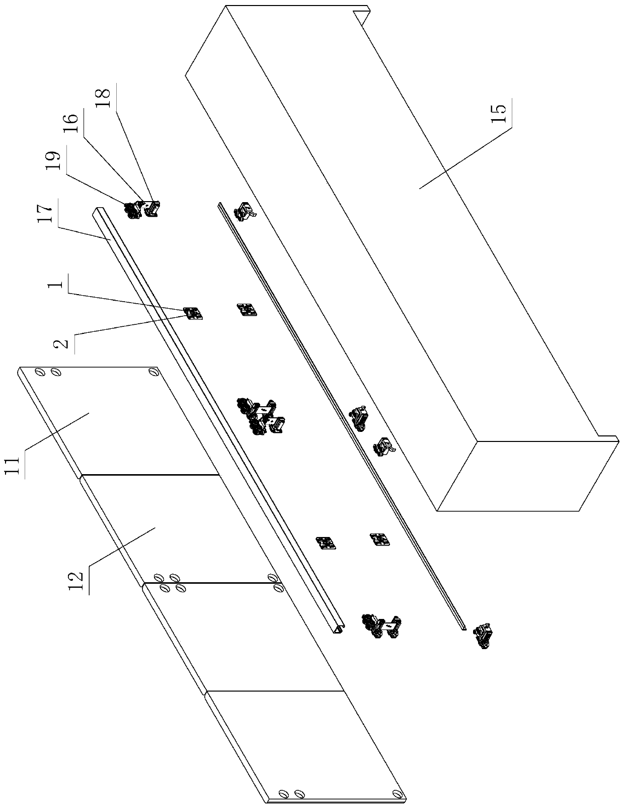 Furniture hinge structure