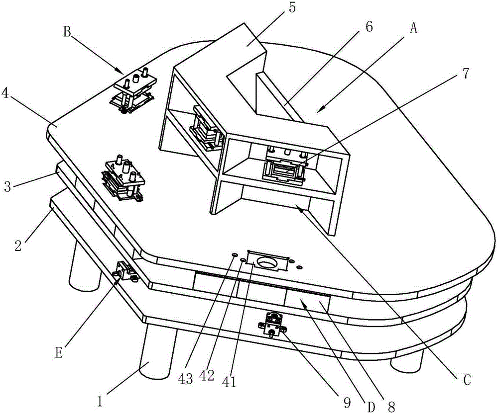 Multifunctional stamping die experiment training workbench