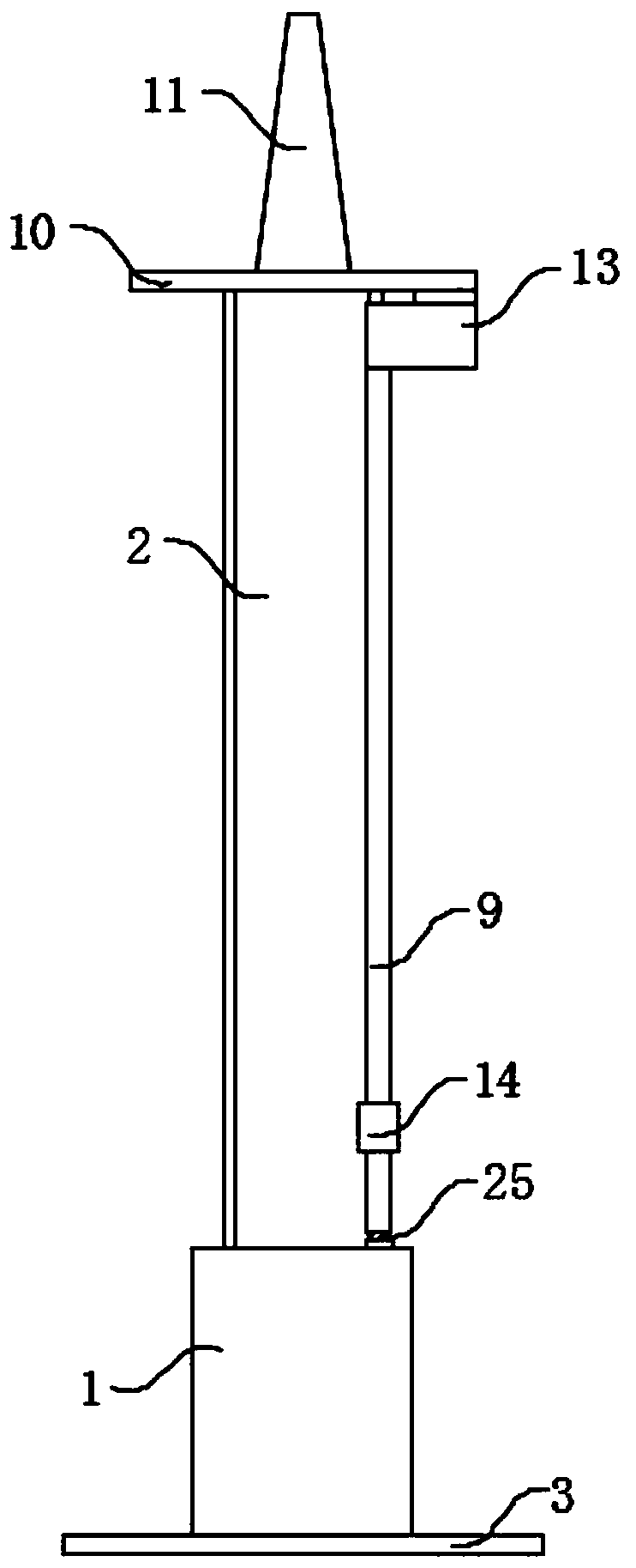 Sectional type communication tower device used for 5G signal forwarding