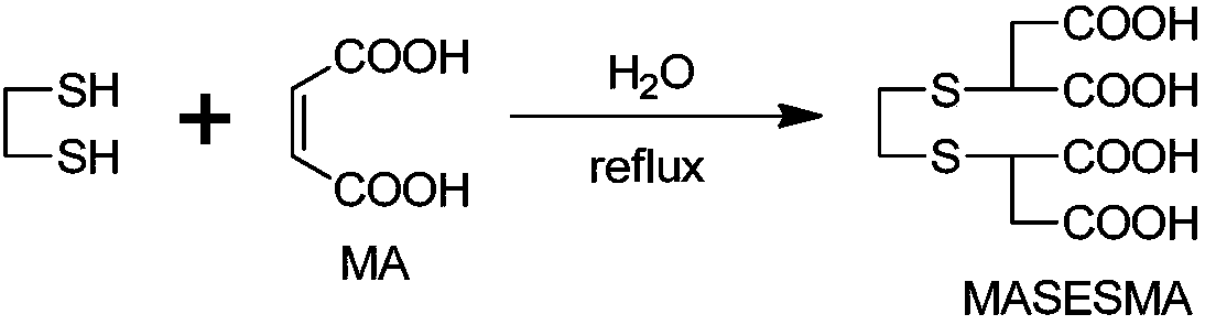 Tetracarboxylic acid for non-iron finishing and preparation and application of tetracarboxylic acid