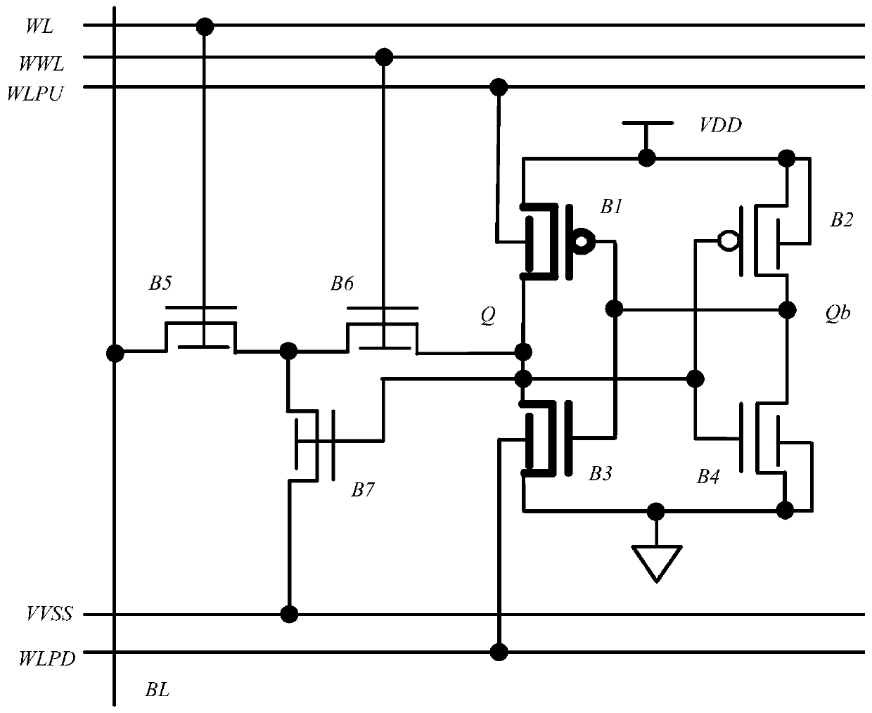 A finfet-based single-ended read-write storage unit