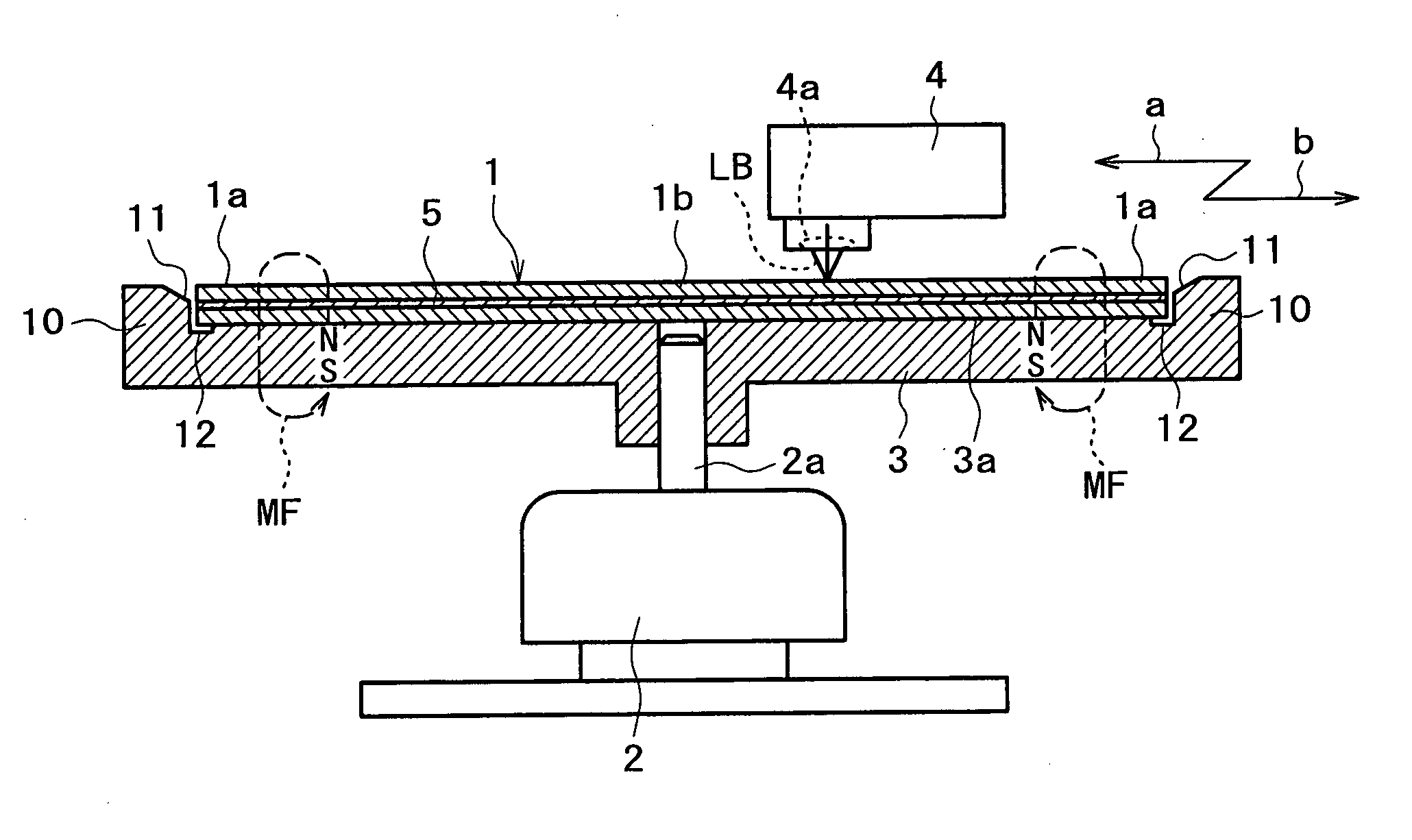 Optical disk medium, optical disk medium production method, turntable and optical disk apparatus