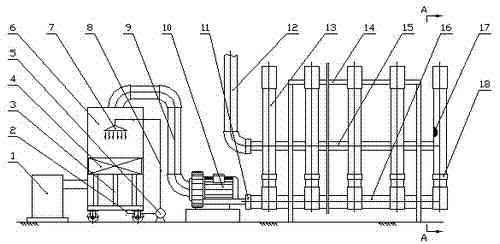 Biological filter deodorization test device