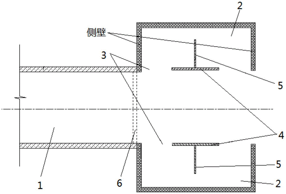 Partition-type buffer structure at the exit of railway tunnel