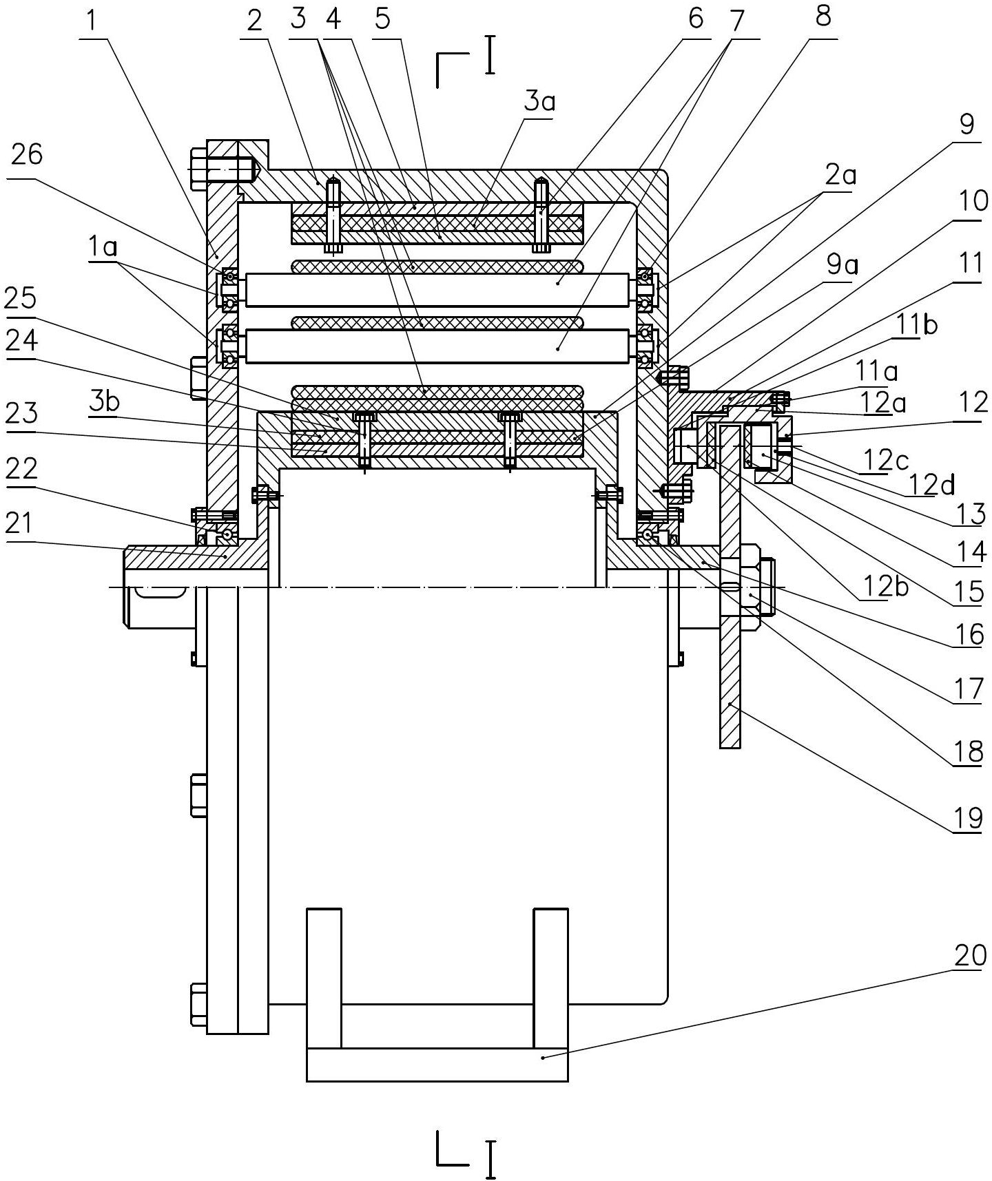 Rubber belt type energy accumulator