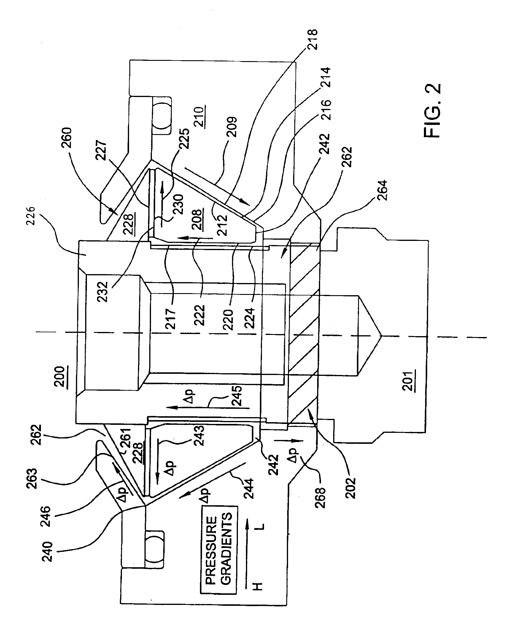 Cartridge style fluid dynamic bearing with conical or spherical bearing elements