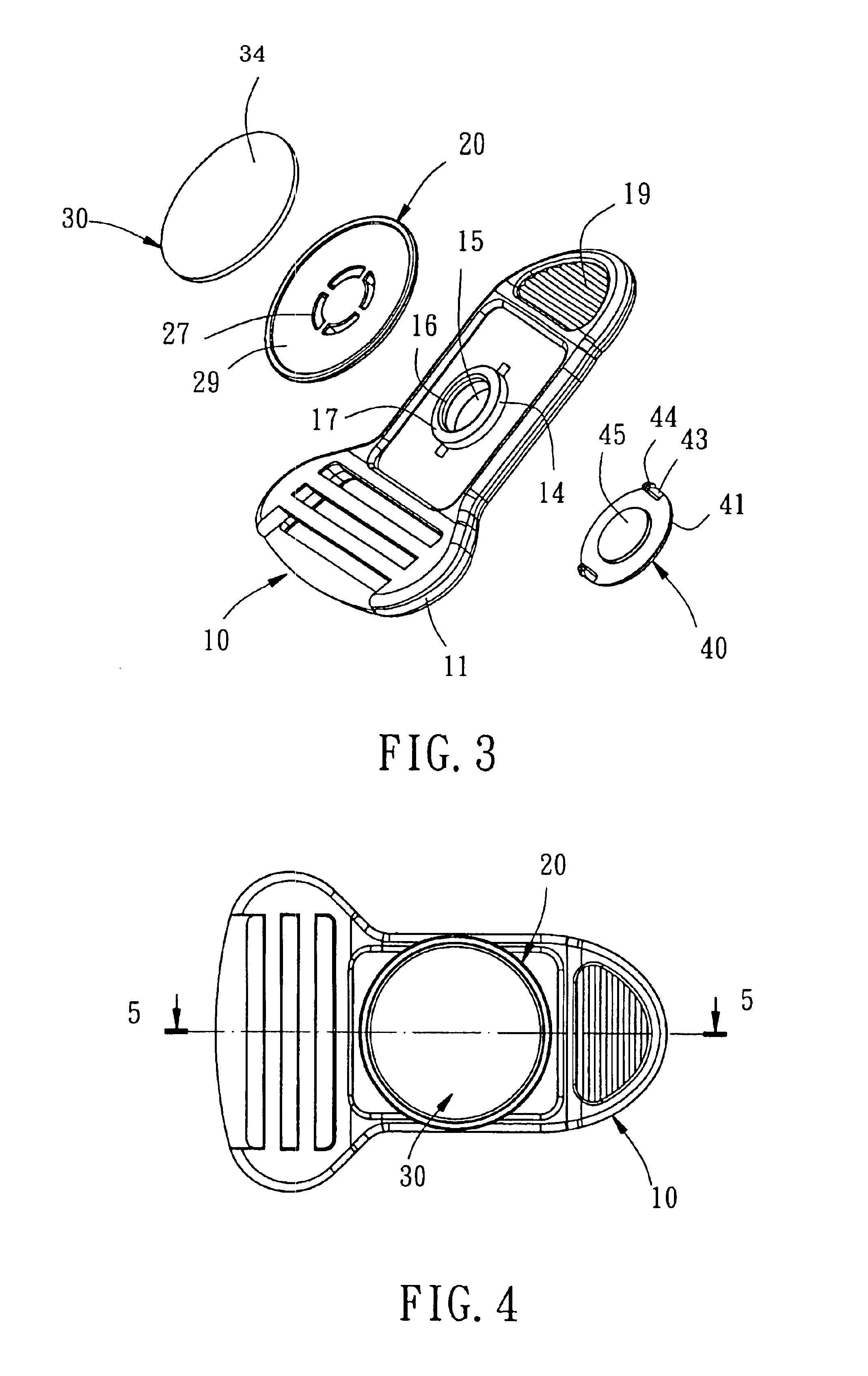 Buckle assembly for mounting goggle on helmet