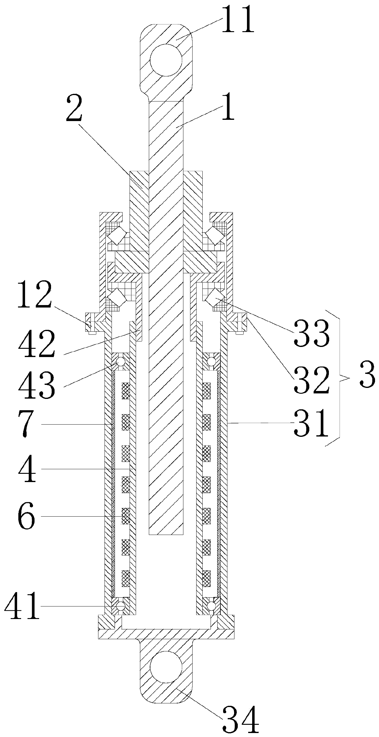 An eddy current axial damper