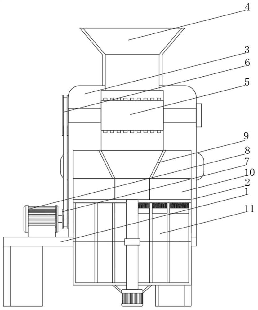 Construction waste crushing device