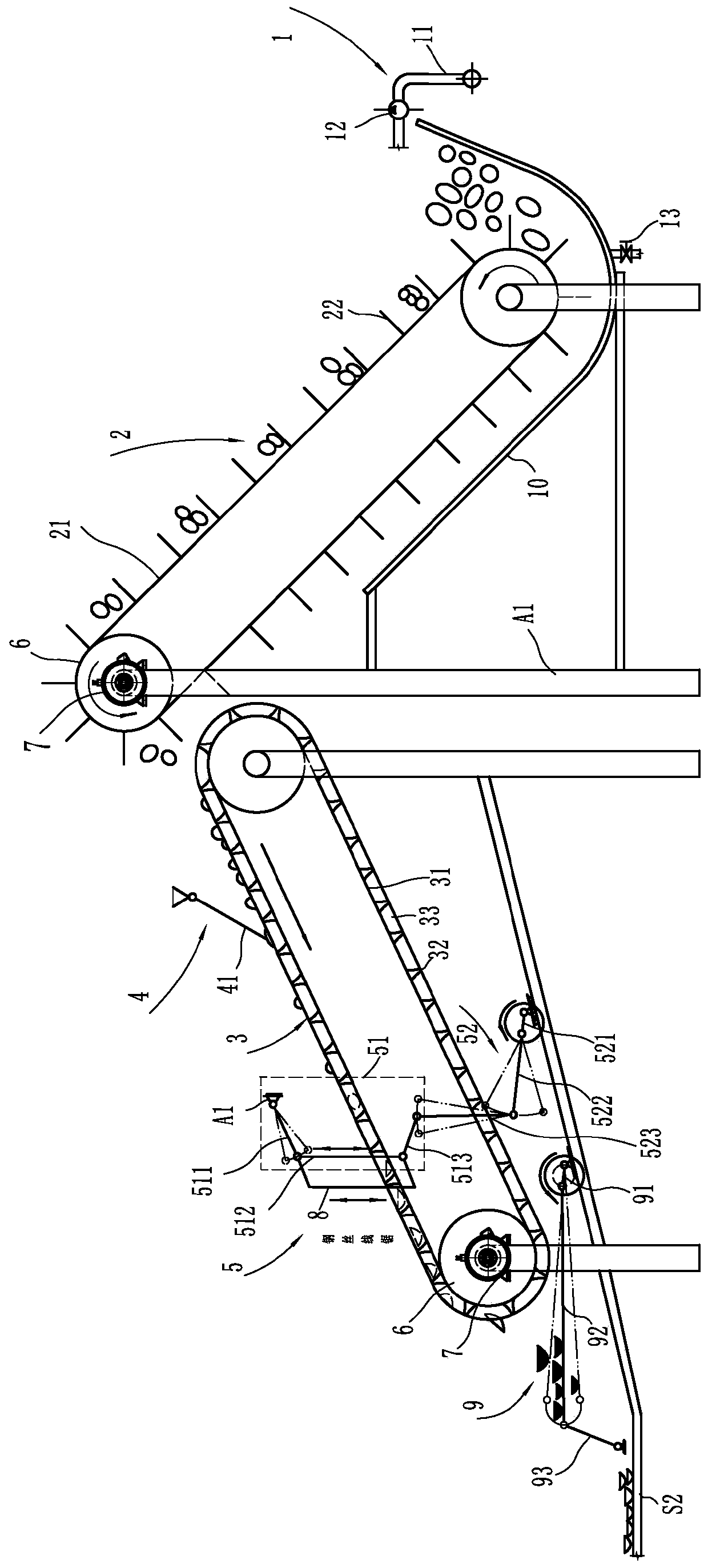 Segment-cutting and sun-drying system for dried tomatoes