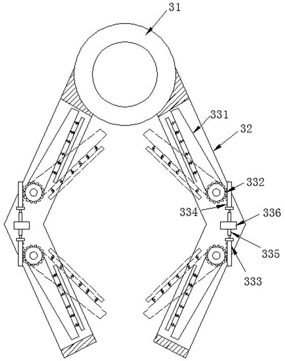 Workpiece transposition manipulator of hydraulic stretcher