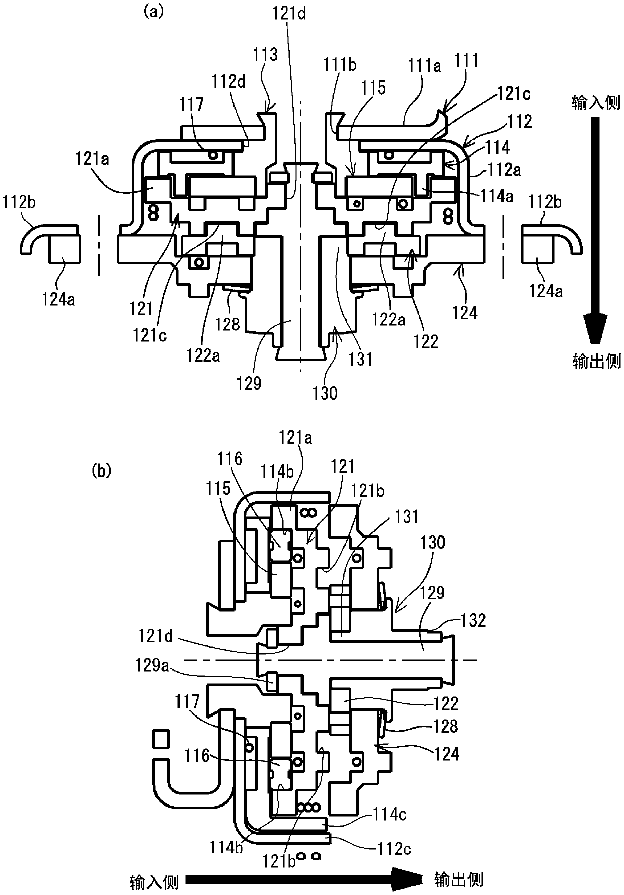 Rotary force transmission control mechanism and seat structure