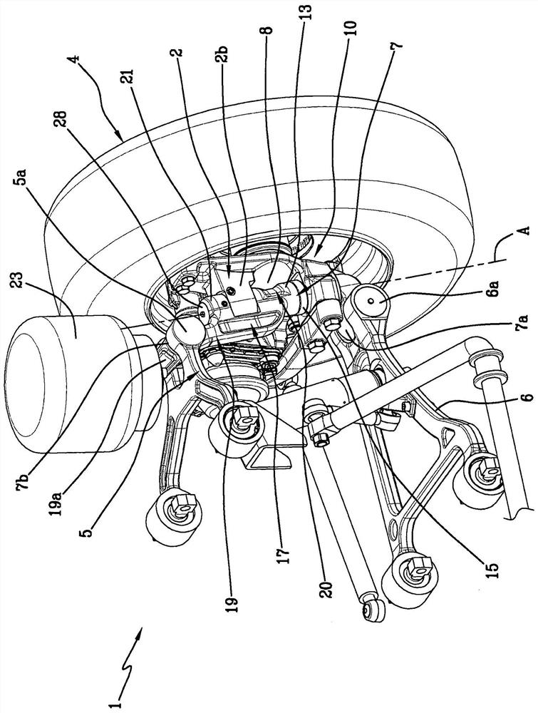 Independent suspensions for vehicles, especially suspensions for steering wheels of vehicles