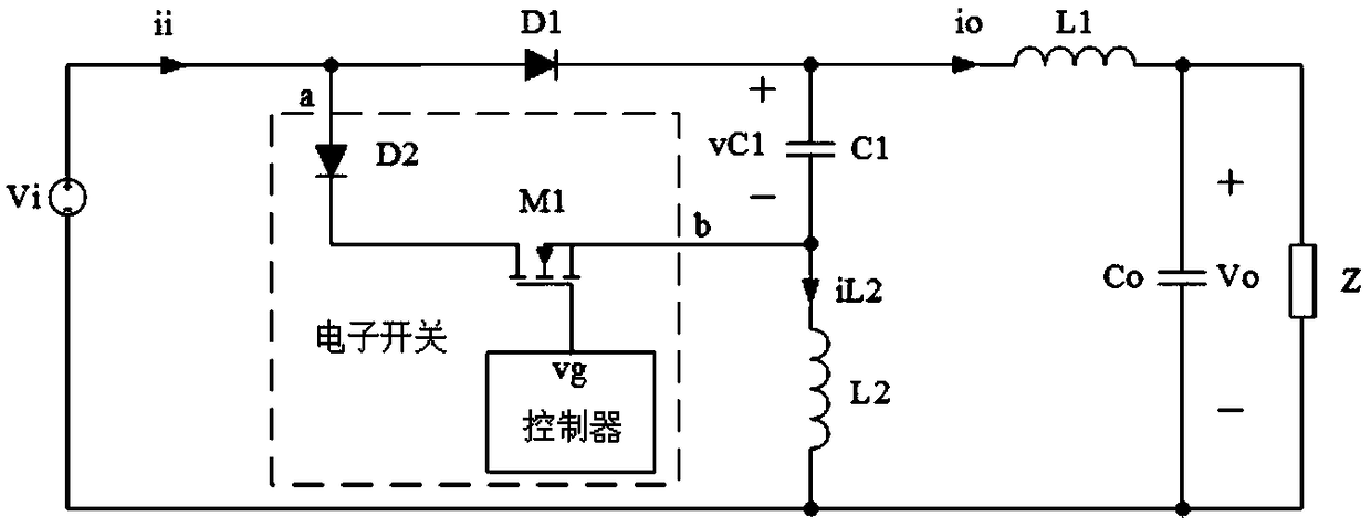 Boost DC-DC converter with continuous input and output current