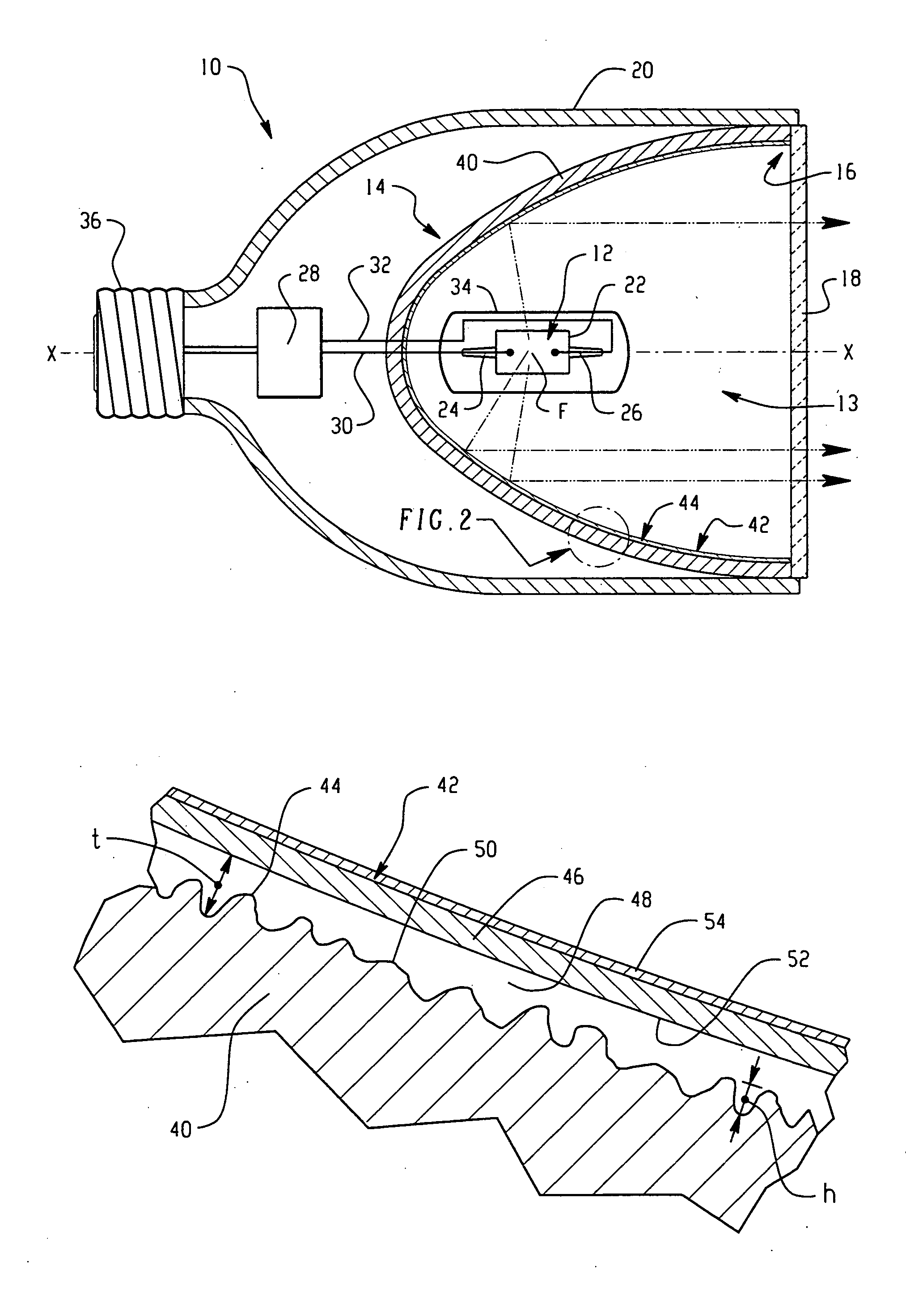 Leveling of reflector