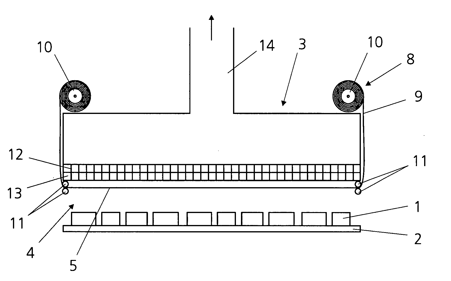 Device and Method For Lifting a Layer of Stones