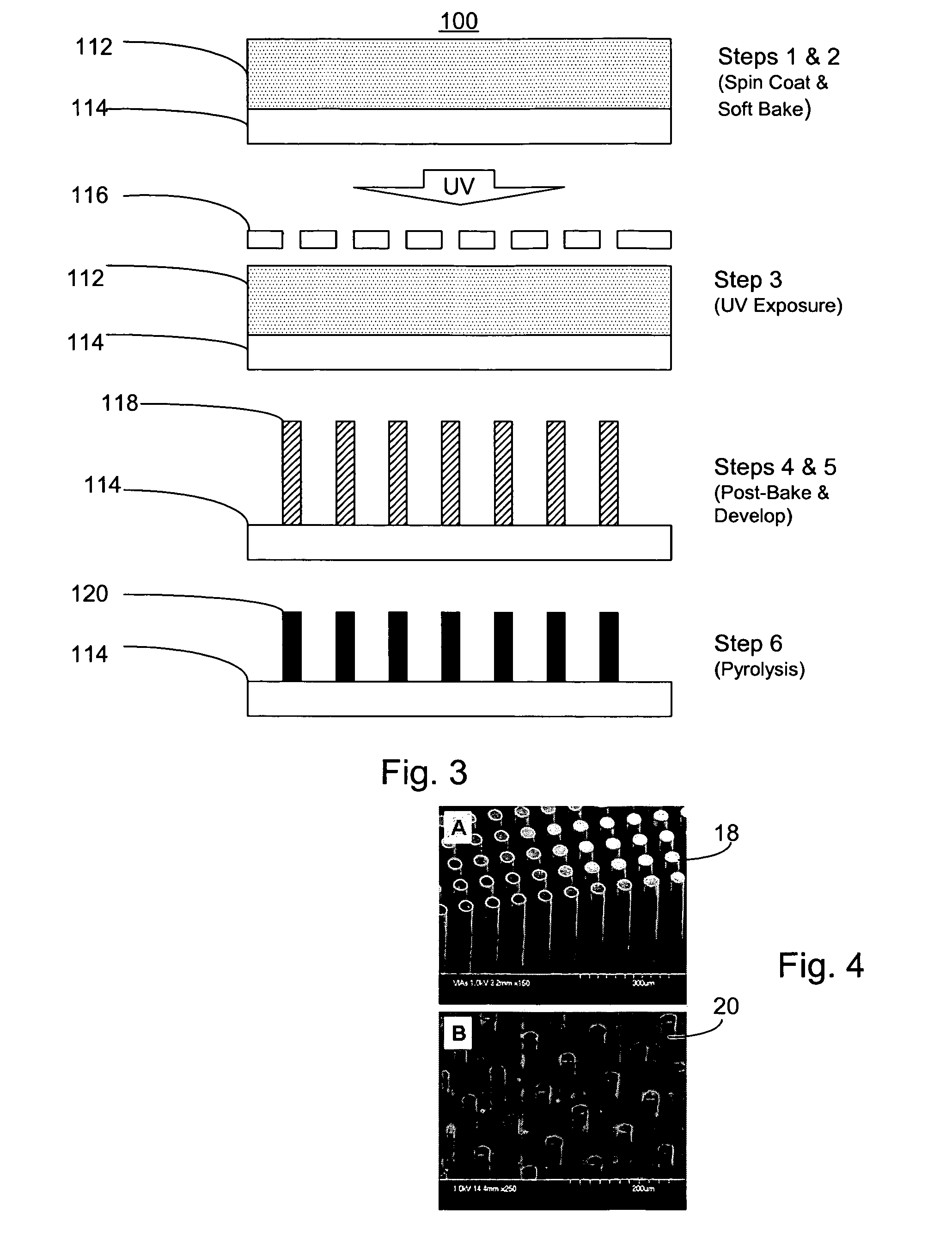 Surface and composition enhancements to high aspect ratio C-MEMS