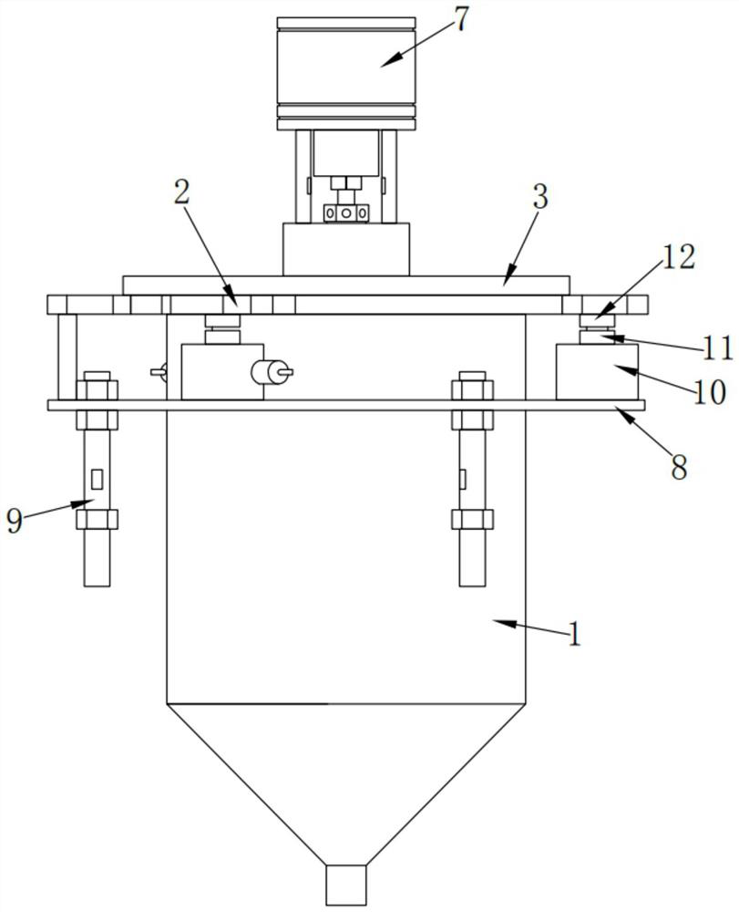 Mixing device with automatic weighing function